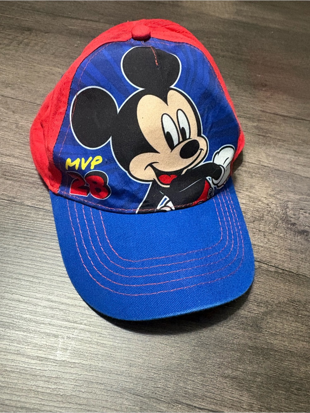 Disney Mickey Mouse Blue & Red Kids Cap